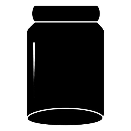 glass jar isolated icon vector illustration designのイラスト素材