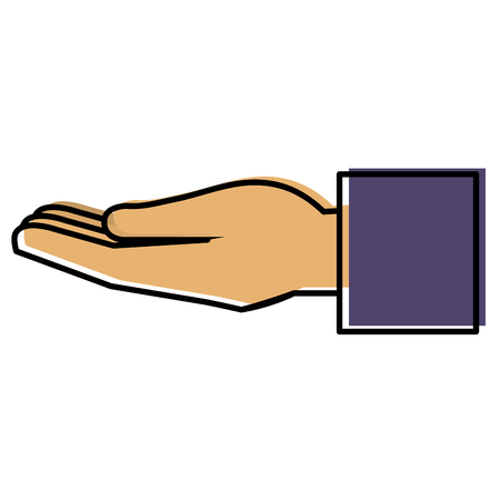 hand human receiving icon vector illustration designのイラスト素材