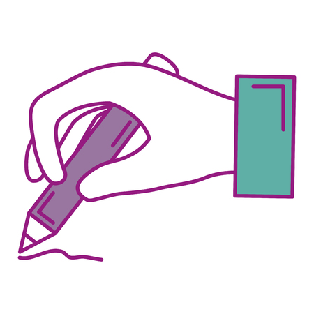 hand human writing icon vector illustration designのイラスト素材