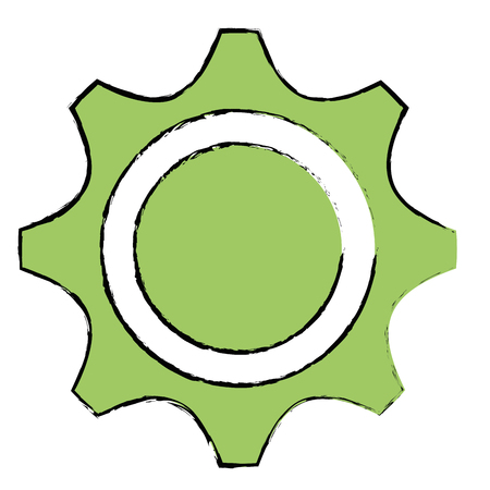 gear machine isolated icon vector illustration designのイラスト素材