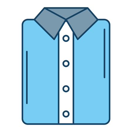ironed shirt isolated icon vector illustration designのイラスト素材