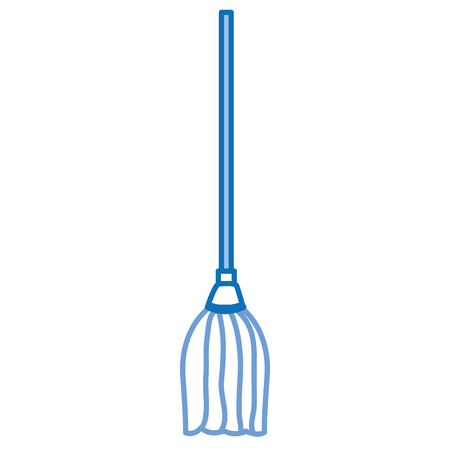 toilet mop isolated icon vector illustration designのイラスト素材