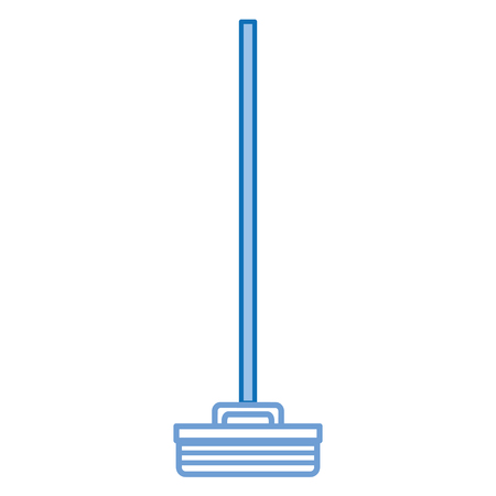 broom cleaning isolated icon vector illustration designのイラスト素材
