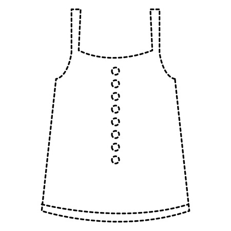 feminine blouse isolated icon vector illustration designのイラスト素材