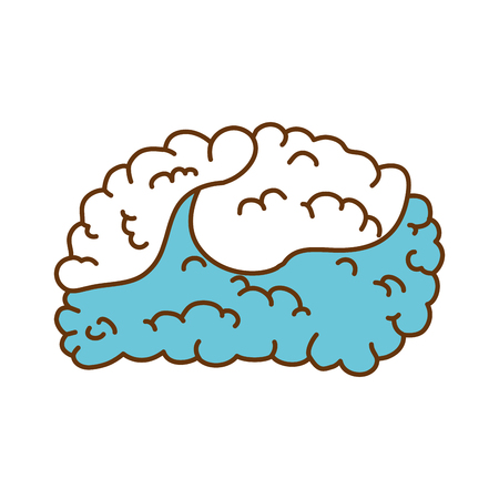 Brain human isolated icon vector illustration designのイラスト素材