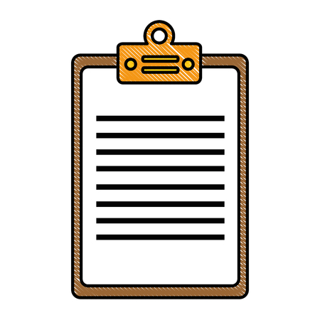 Checklist clipboard isolated icon vector illustration designのイラスト素材