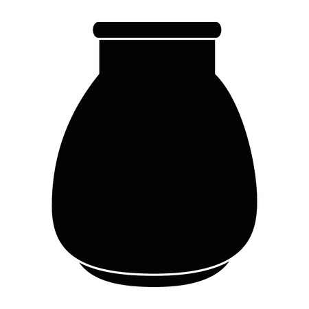 Glass jar isolated icon vector illustration designのイラスト素材