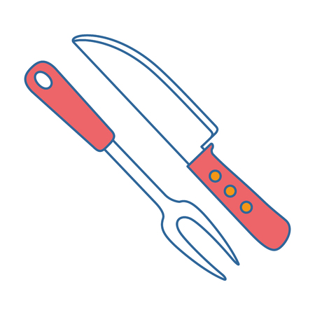 grill cutlery isolated icon vector illustration designのイラスト素材