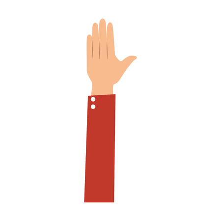 hand giving the five vector illustration designのイラスト素材