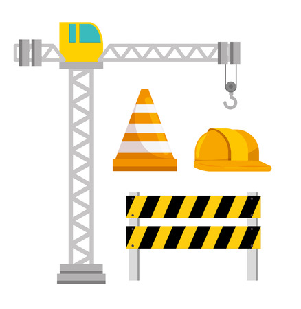 under construction icon set vector illustration graphic designのイラスト素材
