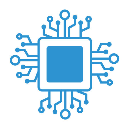 processor circuit isolated icon vector illustration design