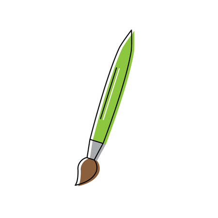 brush paint supplies icon image vector illustration designのイラスト素材