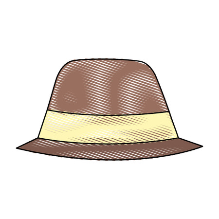 hat accessory fashion object vintage design imageのイラスト素材