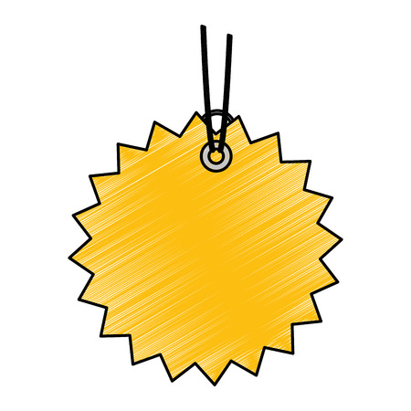 shopping tag isolated icon vector illustration designのイラスト素材