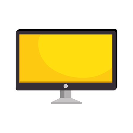 monitor computer isolated icon vector illustration designのイラスト素材