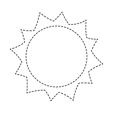 sun hot weather day sky natural vector illustration stickerのイラスト素材