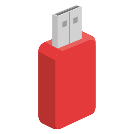 memory usb isolated icon vector illustration designのイラスト素材