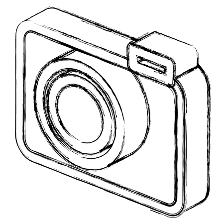 photographic camera isolated icon vector illustration designのイラスト素材