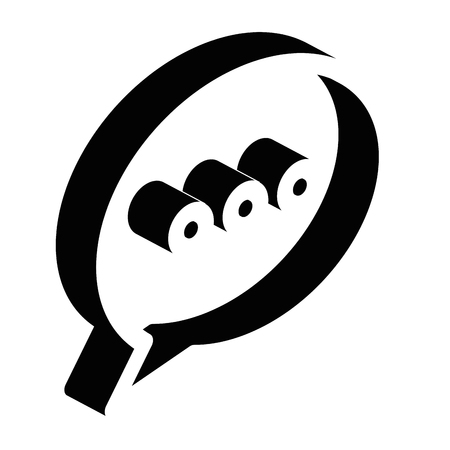 speech bubble isolated icon vector illustration designのイラスト素材