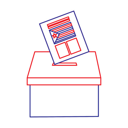 vote box ballot catalonia democracy referendum independence vector illustrationのイラスト素材