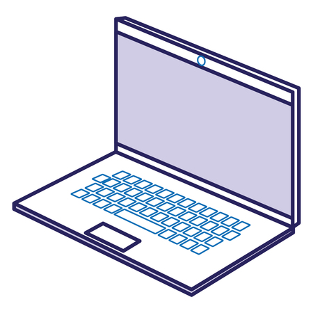 laptop computer isolated icon vector illustration designのイラスト素材