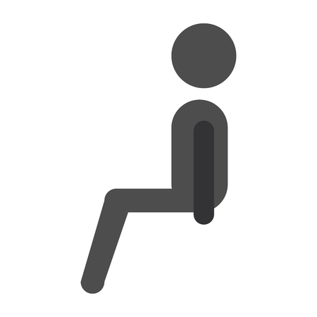 silhouette of passenger sitting vector illustration designのイラスト素材