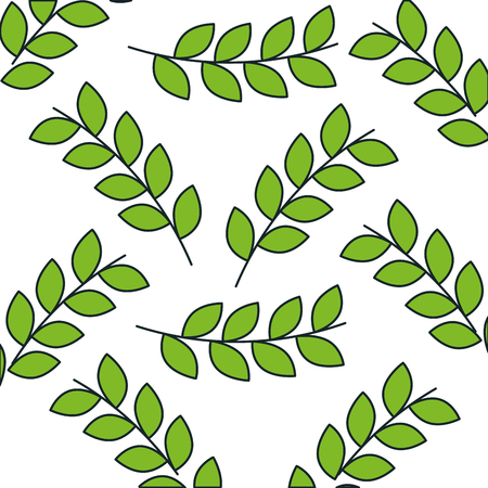 leafs crown pattern background vector illustration designのイラスト素材