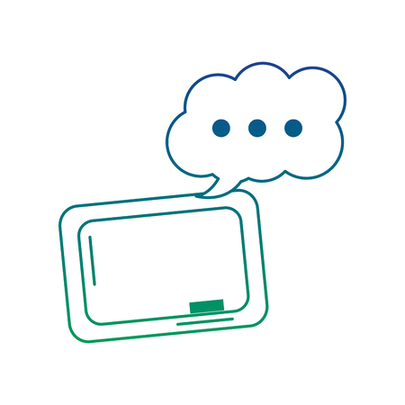 School blackboard eraser speech bubble icon vector illustrationのイラスト素材