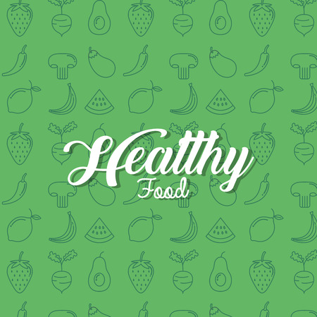 healthy food pattern background vector illustration designのイラスト素材