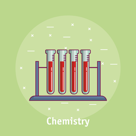 chemistry science poster icon vector illustration designのイラスト素材
