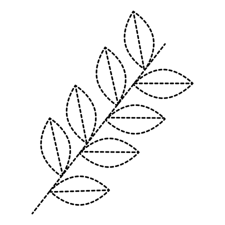 Leafs crown isolated icon vector illustration designのイラスト素材