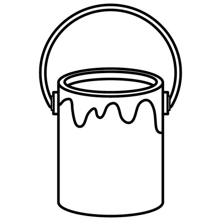 paint pot isolated icon vector illustration designのイラスト素材