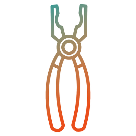 pliers tool isolated icon vector illustration designのイラスト素材