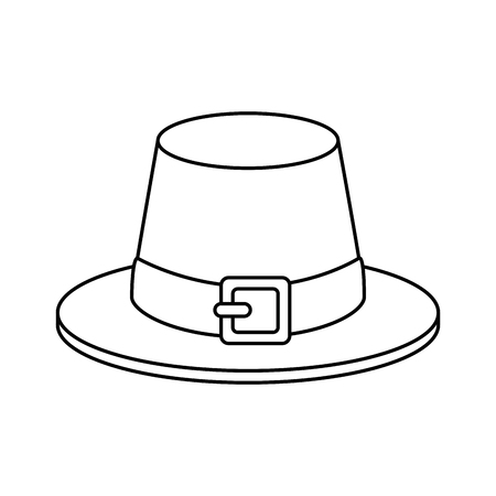 thanksgiving hat isolated icon vector illustration designのイラスト素材