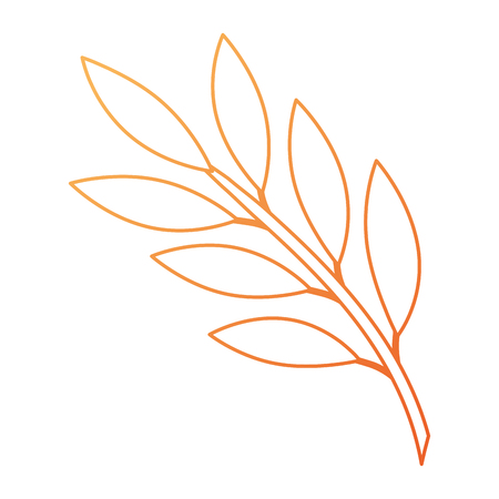 Olive branch isolated icon illustration designのイラスト素材