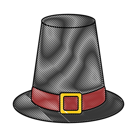 thanksgiving hat isolated icon vector illustration designのイラスト素材