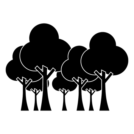 trees vector illustrationのイラスト素材
