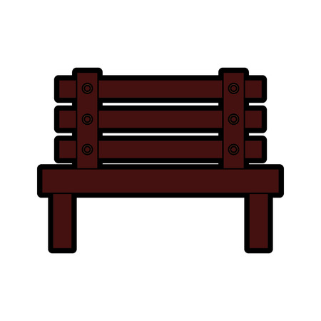 Bench outdoor furniture icon image vector illustrationのイラスト素材