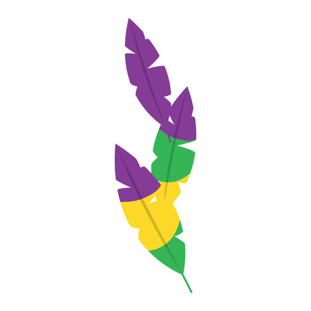 feather tricolor icon image vector illustration design のイラスト素材