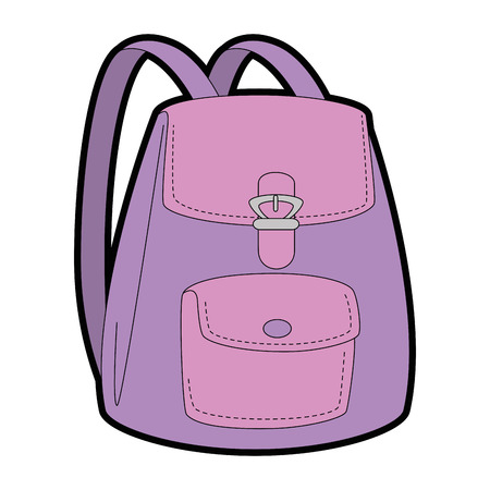 Woman's backpack isolated icon vector illustration designのイラスト素材