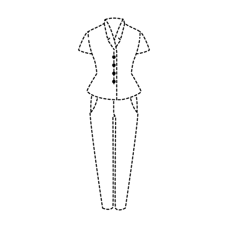 Elegant dress for woman vector illustration designのイラスト素材