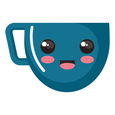 coffee cup character vector illustration designのイラスト素材