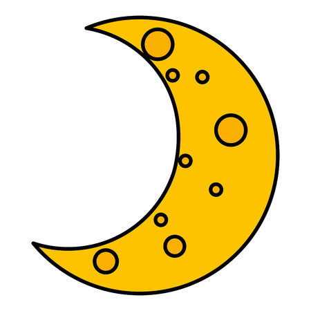 moon night isolated icon vector illustration designのイラスト素材