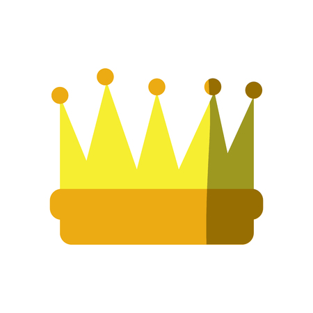 Symbol of king crown video game element graphic vector illustration shadow imageのイラスト素材