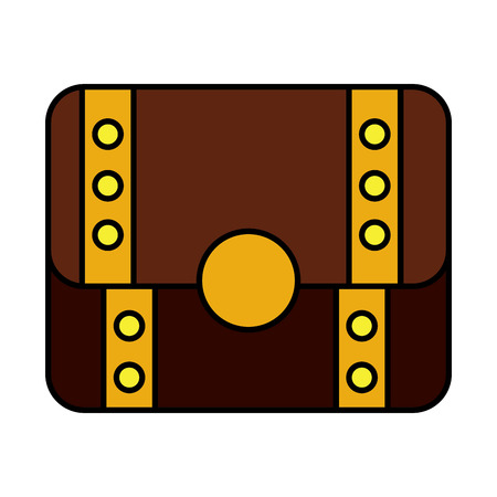 Video game treasure chest fortune vector illustrationのイラスト素材