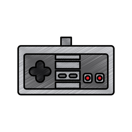 Video game console joystick control buttons vector illustration drawing.のイラスト素材