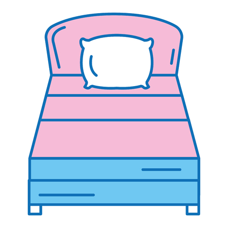 comfortable bed isolated icon vector illustration designのイラスト素材