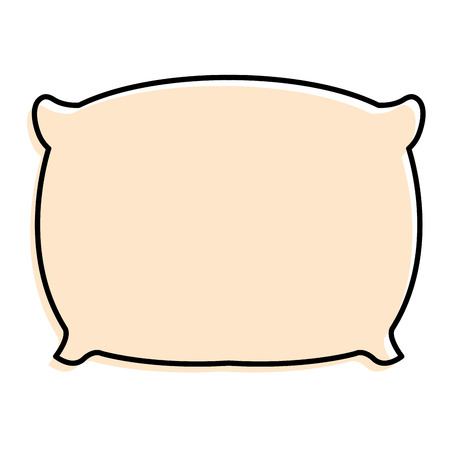 pillow bed isolated icon vector illustration designのイラスト素材