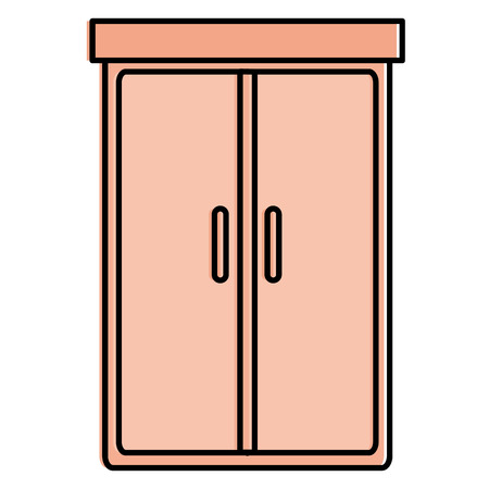 closet bedroom isolated icon vector illustration designのイラスト素材