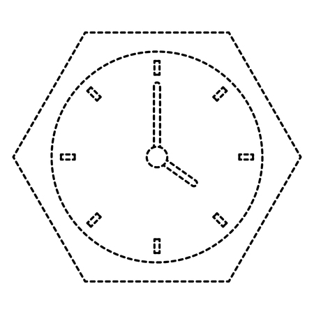 time clock isolated icon vector illustration designのイラスト素材